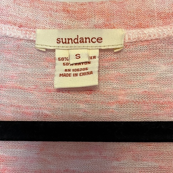 Sundance Pink Light Weight Sweater Women’s Size S Asymmetrical Hem - Picture 2 of 9